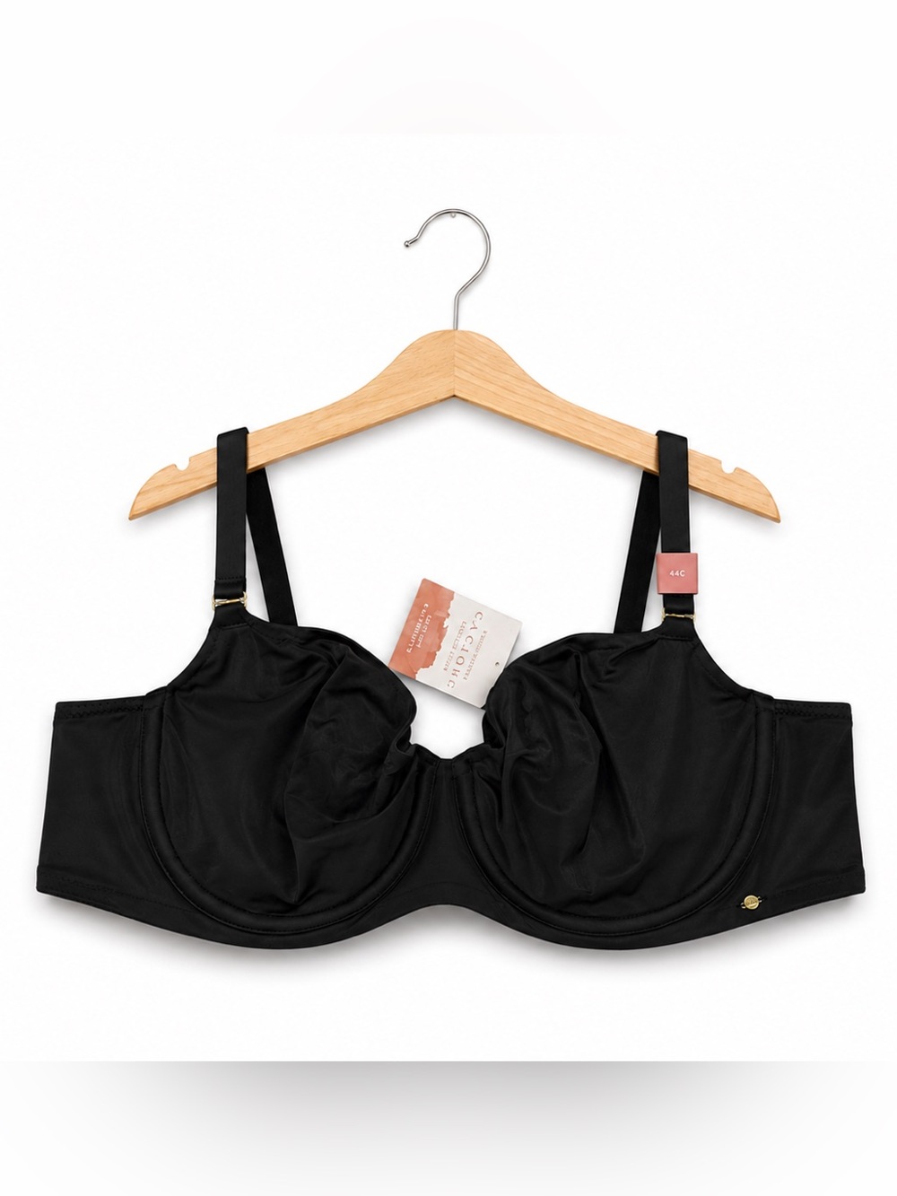 Cacique Modern Collection Smart Lift Unlined Balconette Bra Black 44C NWT